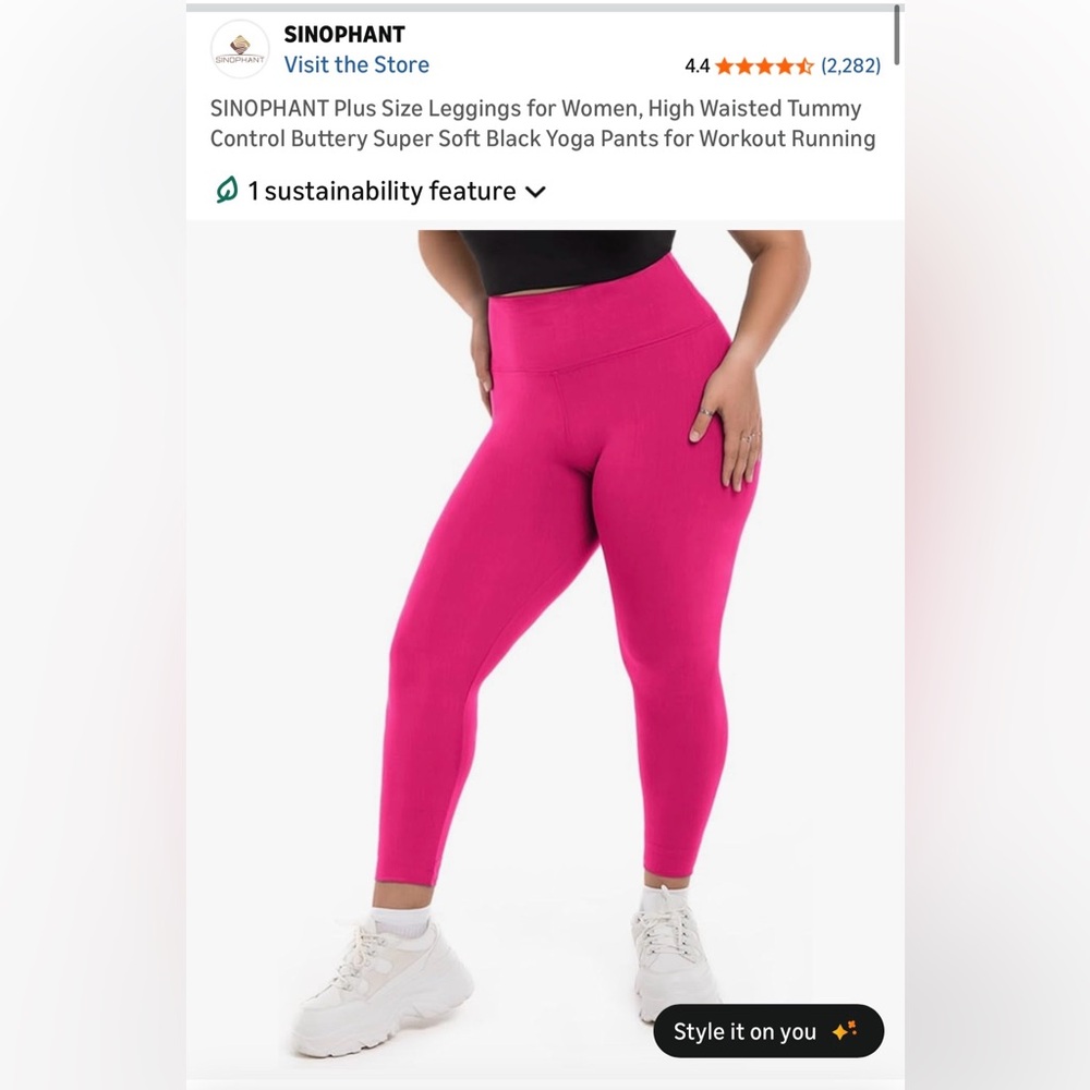Hot Pink High-Rise Leggings